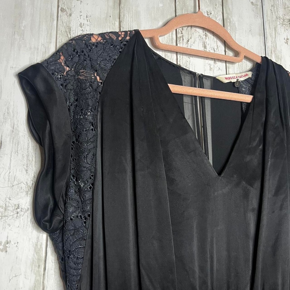 Rebecca Taylor Lace Cap Sleeve Dress Size 8 - Picture 2 of 4